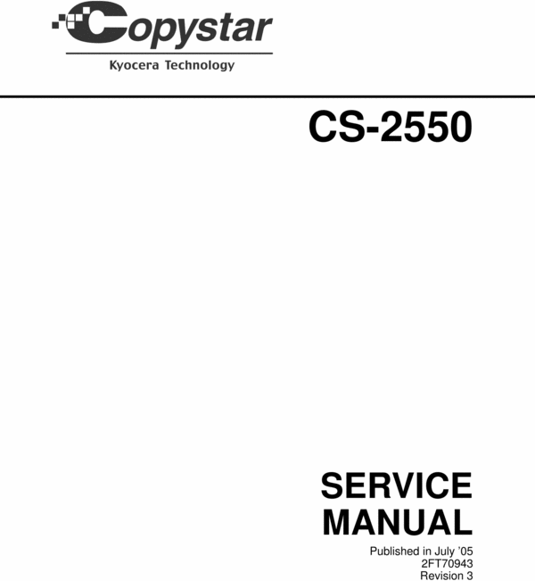 Product picture Kyocera Mita 2550 Copystar 2550